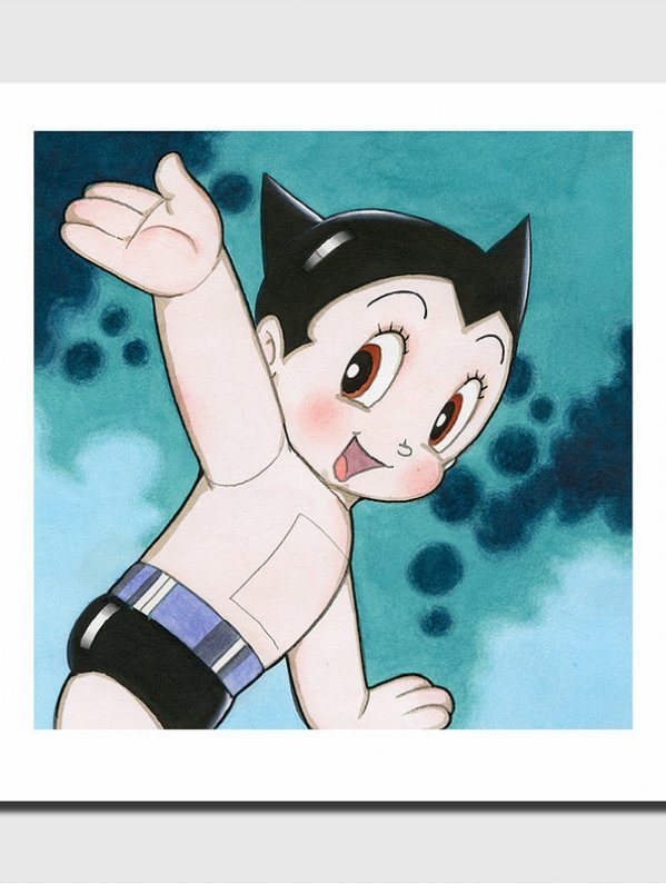 Visuel AFFICHE D'ART - ASTRO BOY VERT