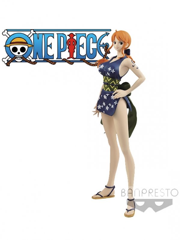 ONE PIECE GLITTER & Glamours Pvc Statua Nami Wanokuni Style Ii Ver. B 25 Cm Banp EUR 30,00