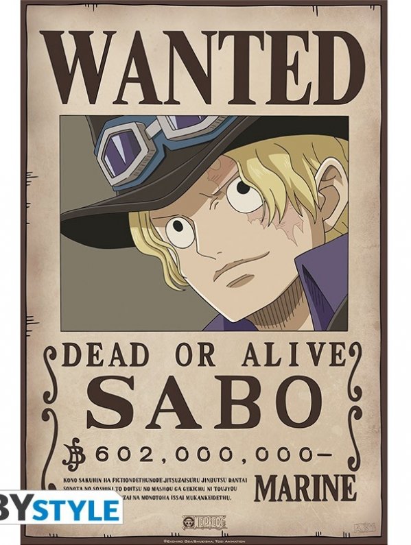 Visuel ONE PIECE - POSTER "WANTED SABO"