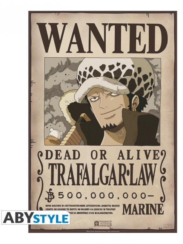 Visuel ONE PIECE - POSTER "WANTED TRAFALGAR LAW"