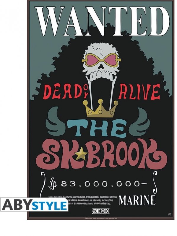 Visuel ONE PIECE - POSTER "WANTED BROOK NEW"