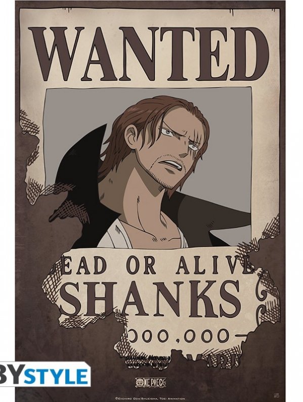 Visuel ONE PIECE - POSTER "WANTED SHANKS"