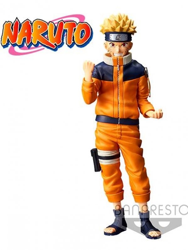 Visuel NARUTO : GRANDISTA NERO - UZUMAKI NARUTO (23cm) / REF:  BAN17693
