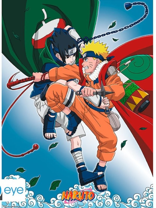 Visuel POSTER NARUTO "NARUTO VS SASUKE" (52X38)