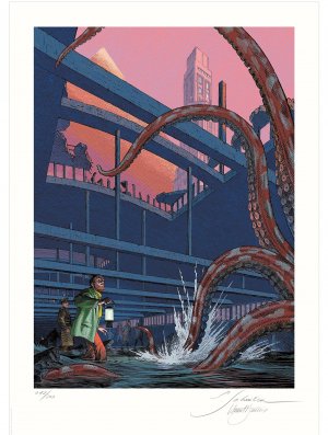 AFFICHE LUXE BLAKE ET MORTIMER - LE DERNIER PHARAON