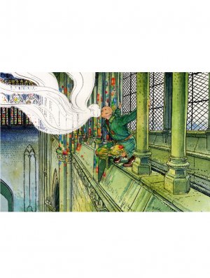 AFFICHE LUXE LES COULEURS DU MONE BOUCQ CATHEDRALE D'AMIENS EN COULEUR 