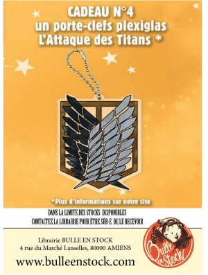 ATTAQUE DES TITANS PORTE-CLEFS OP PIKA 20 ANS (OFFERT SOUS CONDITIONS)