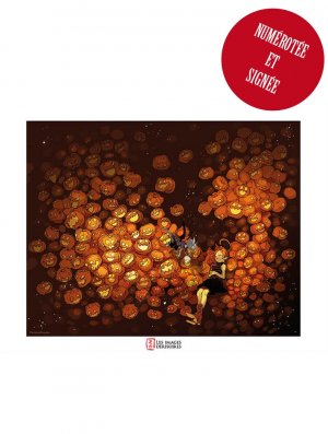 AFFICHE D’ART PUMPKIN SLEEP NUMEROTÉE ET SIGNÉE