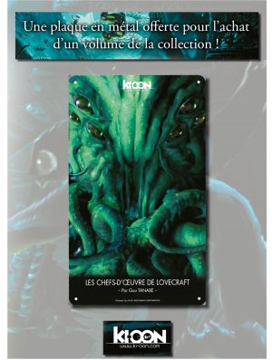 PLAQUE MÉTALLIQUE 1 LOVECRAFT CTHULHU (Offert sous condition)