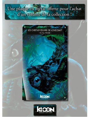 PLAQUE MÉTALLIQUE 2 LOVECRAFT INNSMOUTH (Offert sous condition)