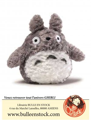 GHIBLI - TOTORO PELUCHE - TOTORO DUVETEUX GRIS CLAIR (22CM)
