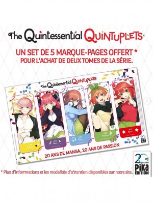 MARQUE PAGES THE QUINTESSENTIAL QUINTUPLETS (OFFERT SOUS CONDITION)