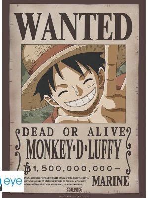 ONE PIECE - POSTER "WANTED LUFFY NEW 2"