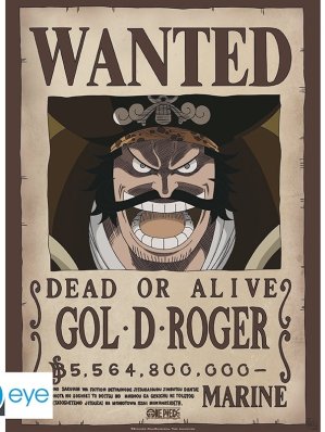 ONE PIECE - POSTER «WANTED GOL D. ROGER» (52X38)