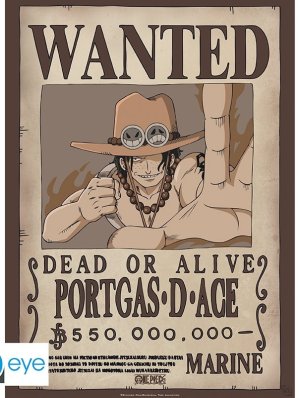 ONE PIECE - POSTER «WANTED ACE» (52X38)
