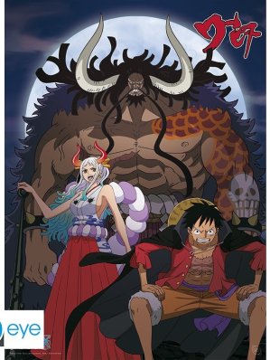 ONE PIECE - POSTER «LUFFY & YAMATO VS KAIDO» (52X38)