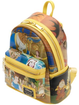 DISNEY LOUNGEFLY MINI SAC A DOS BEAUTY & BEAST BELLE PRINCESS SCENE (REF LFWDBK2572)