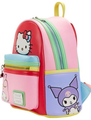 SANRIO LOUNGEFLY MINI SAC A DOS HELLO KITTY AND FRIENDS COLOR BLOCK (REF LFSANBK0426)