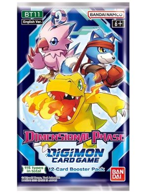 DIGIMON BT11 JCC CARD GAME - DIMENSIONAL PHASE (EN) BOOSTER X1 