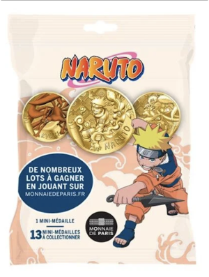 MINI MEDAILLE - NARUTO (MODELE ALEATOIRE) - 13 A COLLECTIONER