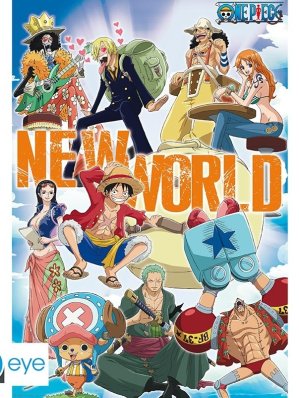 ONE PIECE - POSTER "NEW WORLD TEAM" ROULE FILME (91.5X61)