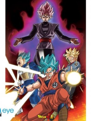 DRAGON BALL SUPER - POSTER - "GOKU BLACK"- ROULE FILME (91.5X61)