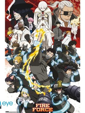 FIRE FORCE - POSTER "KEY ART SAISON 2" ROULE FILME (91.5X61)