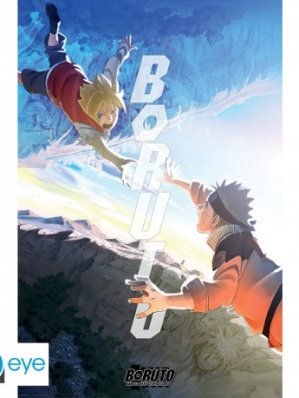 BORUTO - POSTER « BORUTO & NARUTO» ROULE FILME (91.5X61)