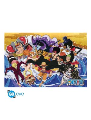 ONE PIECE - POSTER "L'EQUIPAGE AU PAYS DE WANO" ROULE FILME (91.5X61)