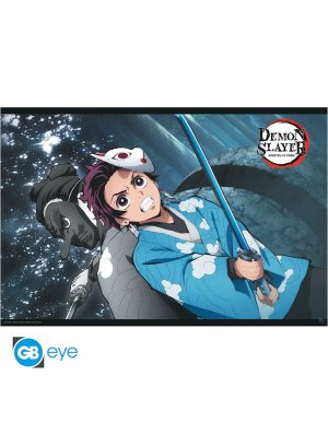 DEMON SLAYER - POSTER « TANJIRO & URUKODAKI » ROULE FILME (91.5X61)