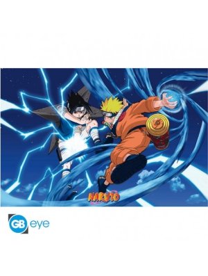 NARUTO - POSTER "NARUTO & SASUKE" ROULE FILME (91.5X61)