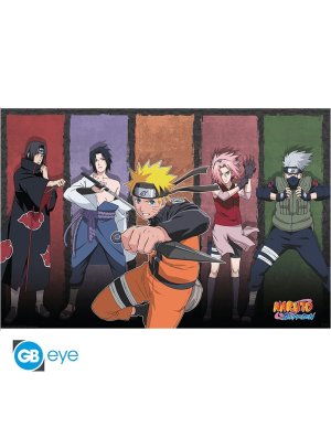 NARUTO SHIPPUDEN - POSTER "NARUTO & ALLIES" ROULE FILME (91.5X61)