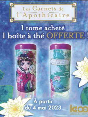 BOITE A THE CARNETS DE L'APOTHICAIRE