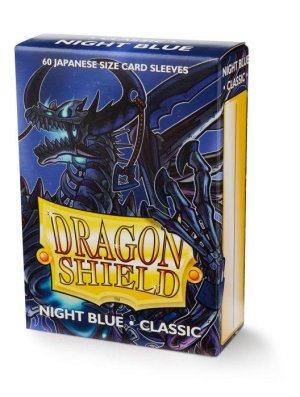 DRAGON SHIELD - SLEEVE JAPANESE SIZE - BLEU NUIT ( 60 SLEEVES)