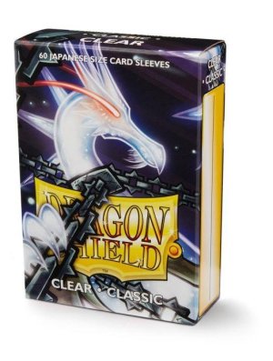DRAGON SHIELD - SLEEVE JAPANESE SIZE -CLEAR (60 SLEEVES)