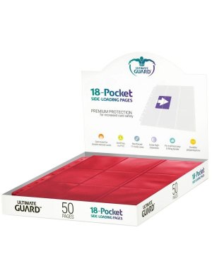 18-POCKET PAGES SIDE-LOADING ROUGE (50)