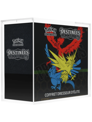 PROTECTION PRESENTOIR ETB POKEMON ACRYLIQUE UV RÉSISTANT