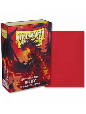 DRAGON SHIELD - 60 PROTEGE-CARTES MINI MAT - RUBY