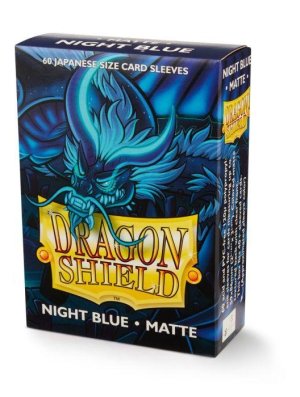 DRAGON SHIELD - 60 PROTEGE-CARTES MINI : BLEU NUIT MAT