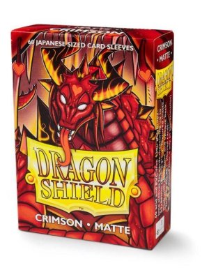 DRAGON SHIELD - 60 PROTEGE-CARTES MINI : CRIMSON MAT