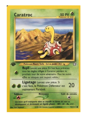 POKEMON NEO GENESIS FIRST EDITION - CARATROC