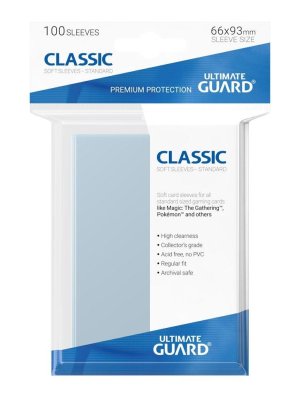 ULTIMATE GUARD 100 PROTEGE-CARTES CLASSIC TRANSPARENT