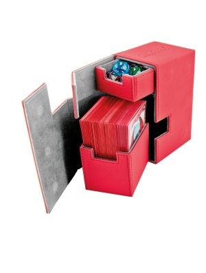 ULTIMATE GUARD FLIP'N'TRAY DECK CASE 80+ XENOSKIN ROUGE