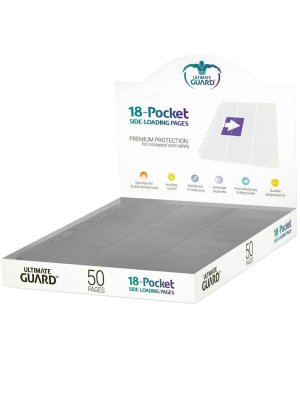 ULTIMATE GUARD 18-POCKET PAGES SIDE-LOADING GRIS (50)
