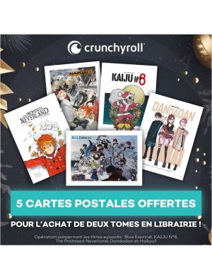 CARTES POSTALES CRUNCHYROLL (OFFERT SOUS CONDITION)