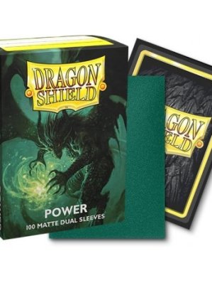 DRAGON SHIELD - 100 PROTEGE-CARTES STANDART SIZE DUAL MAT - POWER