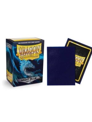 DRAGON SHIELD - 100 PROTEGE-CARTES STANDARD MAT - NIGHT BLUE