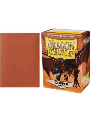 DRAGON SHIELD - 100 PROTEGE-CARTES STANDARD MAT - CUIVRE
