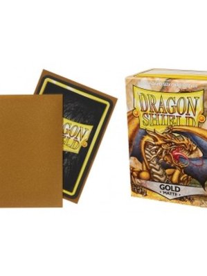 DRAGON SHIELD - 100 PROTEGE-CARTES STANDARD MAT - OR