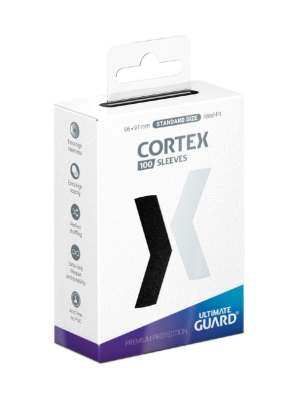 ULTIMATE GUARD - 100 PROTEGE-CARTES STANDARD CORTEX - NOIR